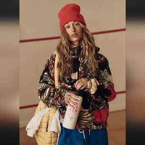 Free People Wild And Free Printed Fleece